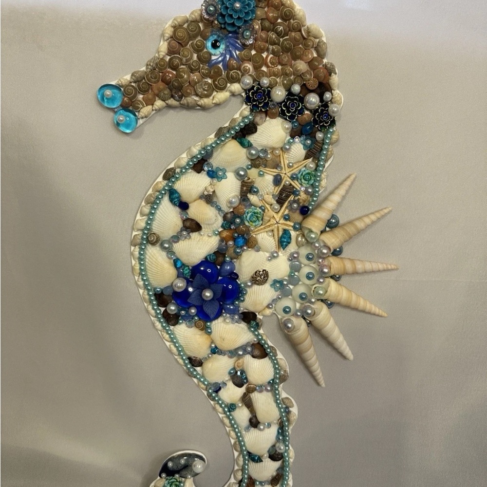 Seashell Seahorse Wall Art